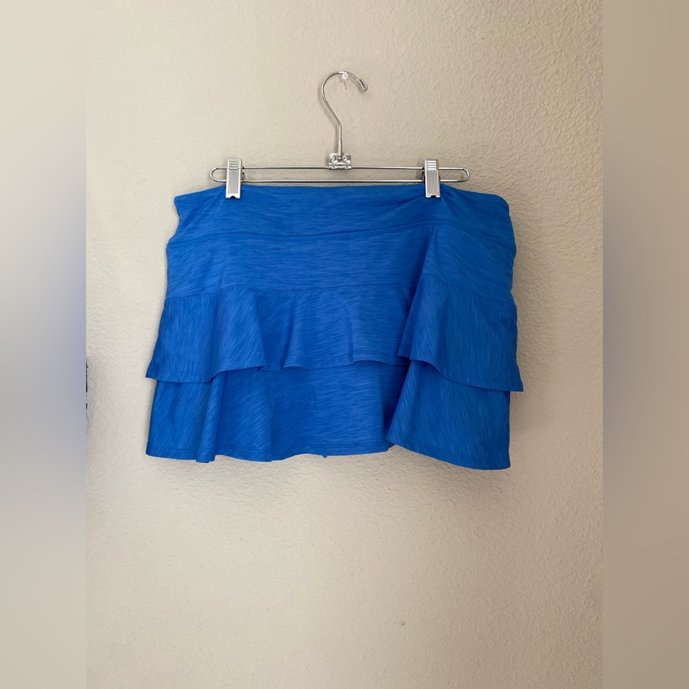 LIJA Blue Golf/Tennis Skort Skirt, Size Large - Picture 3 of 4